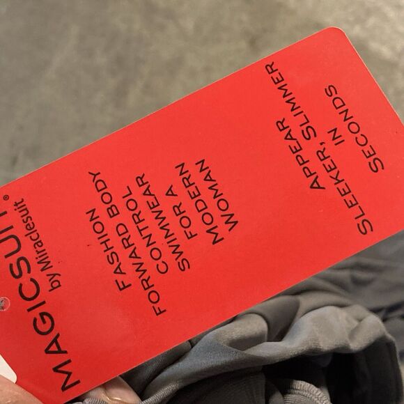 Magic Suit Cover Up Pants Womens Large Pull On Wide Leg Gray - Picture 12 of 13